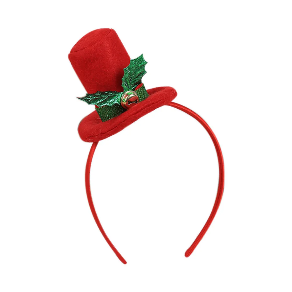Новинка, горячая Рождественская повязка на голову, Рождественская шапка Санты вечерние украшения, двойная повязка для волос, застежка, наголовный обруч, рождественские украшения для дома