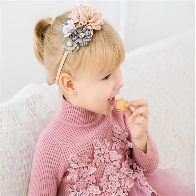 New trend  girl baby headhand flower decoration hair accessory hair band