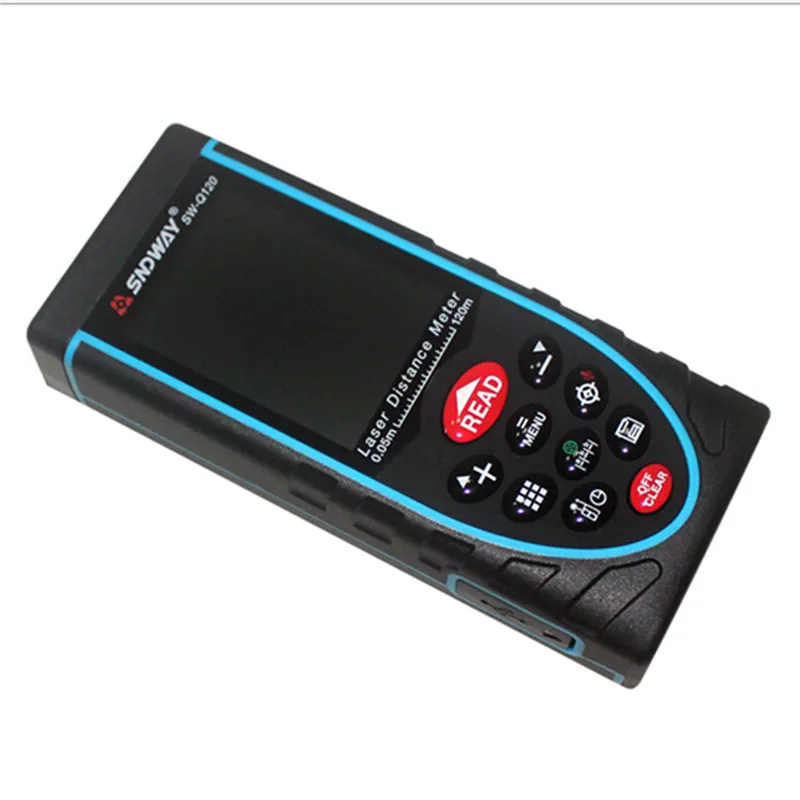 Оригинальный SNDWAY лазерный дальномер 120 м SW S120 S80 Камера USB пузырьковый уровень