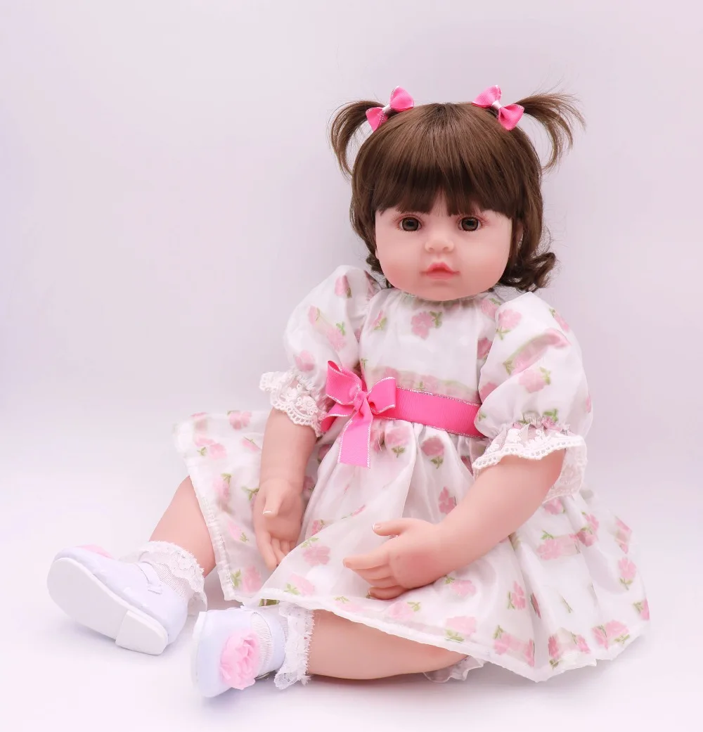 DOLLMAI 60 см/24 дюйма Мягкие силиконовые куклы Reborn ручная работа реалистичные bebes reborn