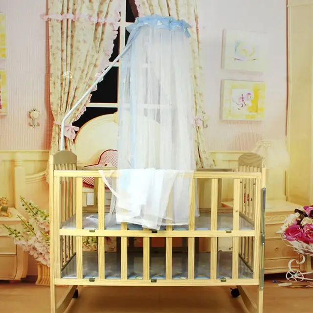 Hot Sale Baby Crib Mosquito Net Dome Palace Style Baby Crib Canopy