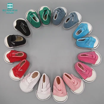 

Doll shoes fashion sneakers for 45cm American doll Sports shoes white, black, pink, rose, red