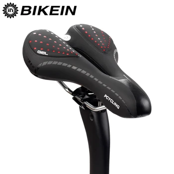 

BIKEIN Cycling Sports Mountain Bicycle Soft Leather Saddle Breathable Shockproof Road Bike Front Seat Mat Spare Parts For MTB