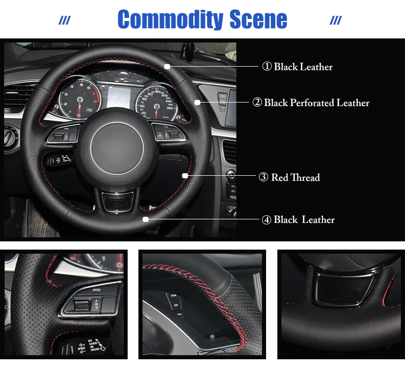 for Audi A7 steering wheel cover