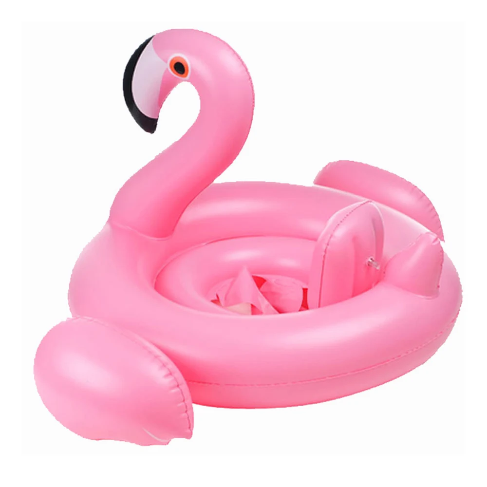 Надувное кольцо для плавания Фламинго детское плавающее на воде детский плавательный бассейн кольцо Для Плавания Надувной Матрас безопасное сиденье для воды - Цвет: Pink flamingo