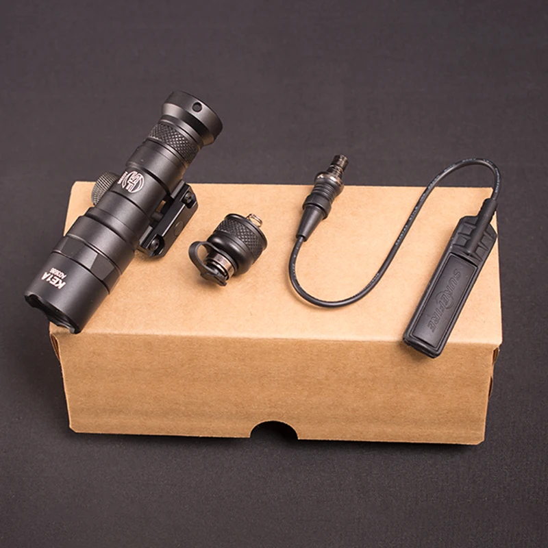 Montagem em Trilho Caça Arma Rifle Lanterna 400 Lúmen Luz Led Fit 20 Milímetros M300 7 Caça M300 Arma Rifle Lanterna 400 lúmen