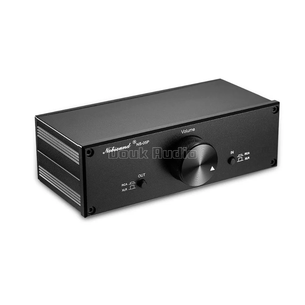 Nobsound NS-05P полностью сбалансированный Пассивный предусилитель Pre-Amp XLR/RCA регулятор громкости для активных динамиков и других аудиоустройств