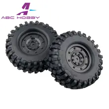 1.9 гусеничный 108 мм 90 мм 96 mmtire+ черный обод+ губка набор 4pcs1/10 RC Рок для осевой D90 SCX10 CC01 Tamiya D110 HSP HPI RC 1:10