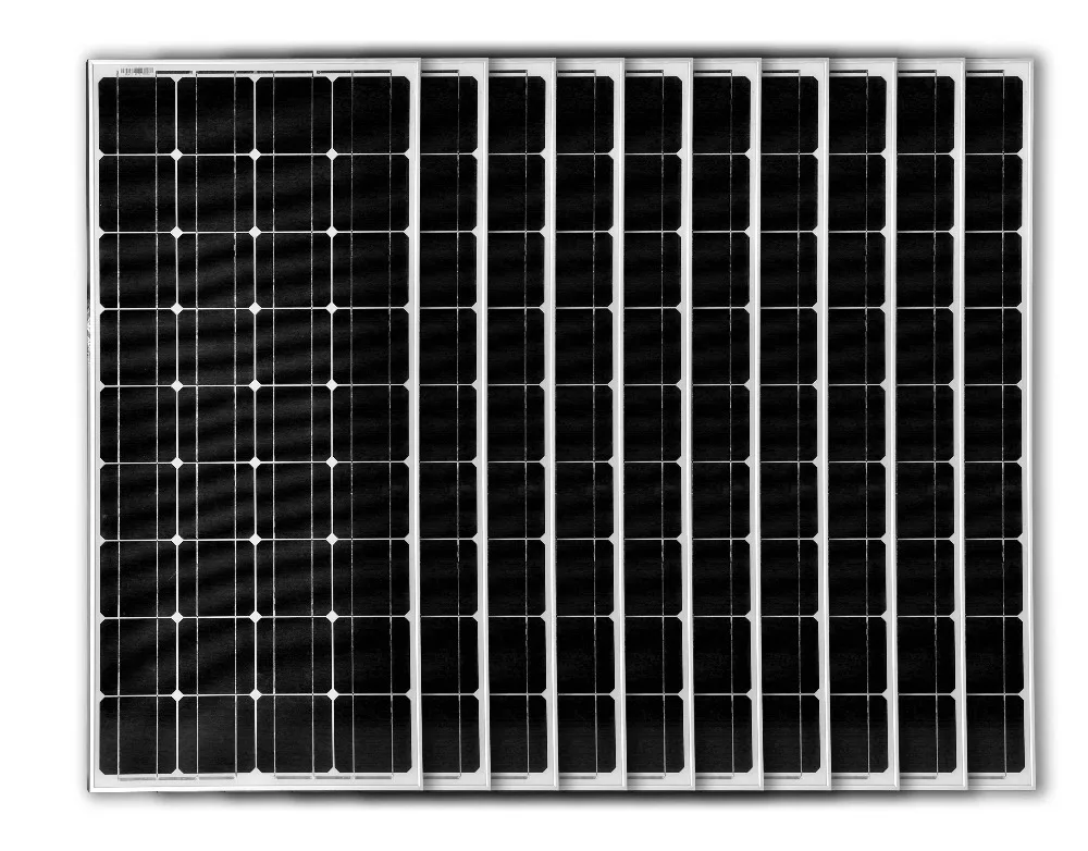 Панели солнечные 1000 Вт 1kw painel солнечной fotovoltaico 100 Вт 12 В Солнечные энергетические установки солнечный свет морской яхты motorhome караван