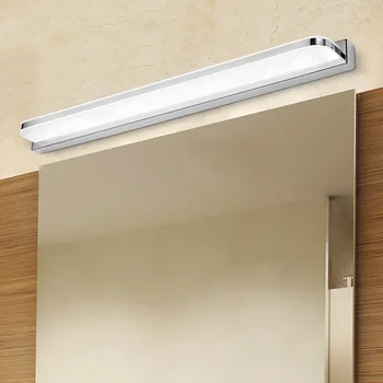 

LED Modern Mirror Light Stainless steel Acrylic Energy Saving High Bright Waterproof Driver Bathroom Bedroom Foyer Wall Light