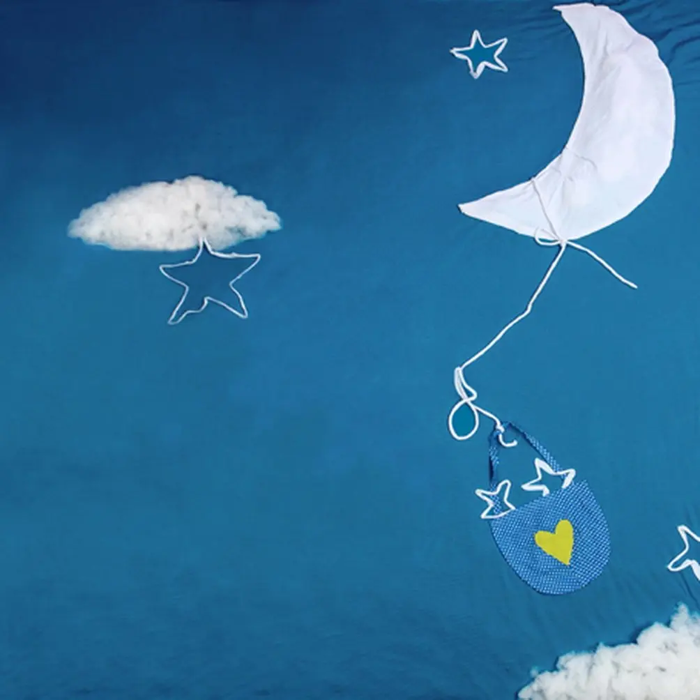 

5x7ft Cloth Moon Star for Children Photography Backdrops Photo Props Studio Background