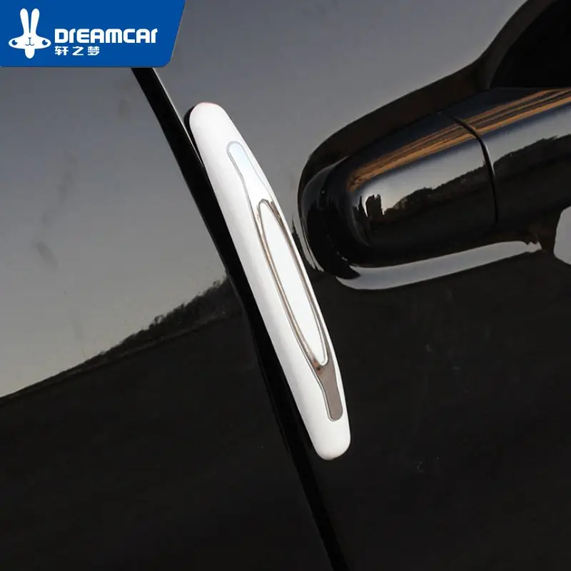 

4pcs/set Universal Car Door Guard Edge Corner Bumper Buffer Trim Molding Protection Strip Scratch Protector Car Door Crash Bar