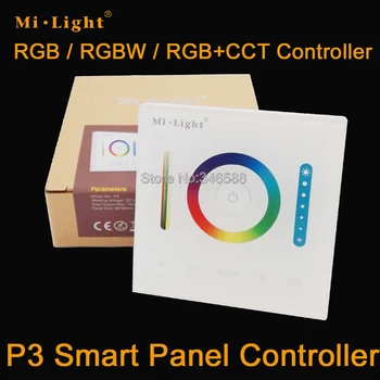 

P3 Mi.Light DC12 DC24V 15A Wal Mounted Touch Screen Smart Panel LED RGB / RGBW / RGB+CCT Controller for 5050 3528 LED Striplight