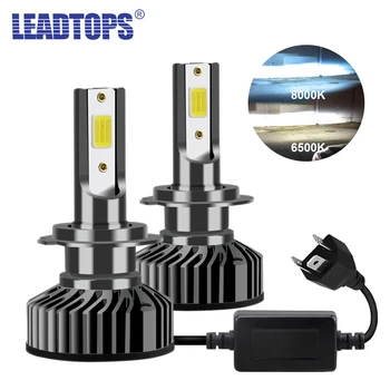 

LEADTOPS 2PCS H7 LED H4 H8 H11 H3 H1 H9 H3 H27 880 881 9006 9007 12V Auto Headlight COB Fog Light Bulb DJ