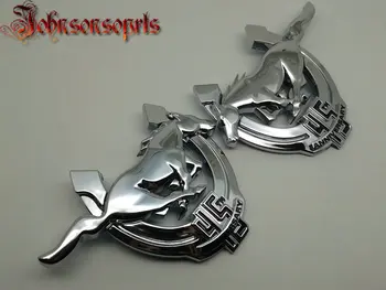 

2 pcs ABS 2009 Mustang OEM Parts 45th Anniversary Fender sticker badge Emblems (Pair) top quality car-styling