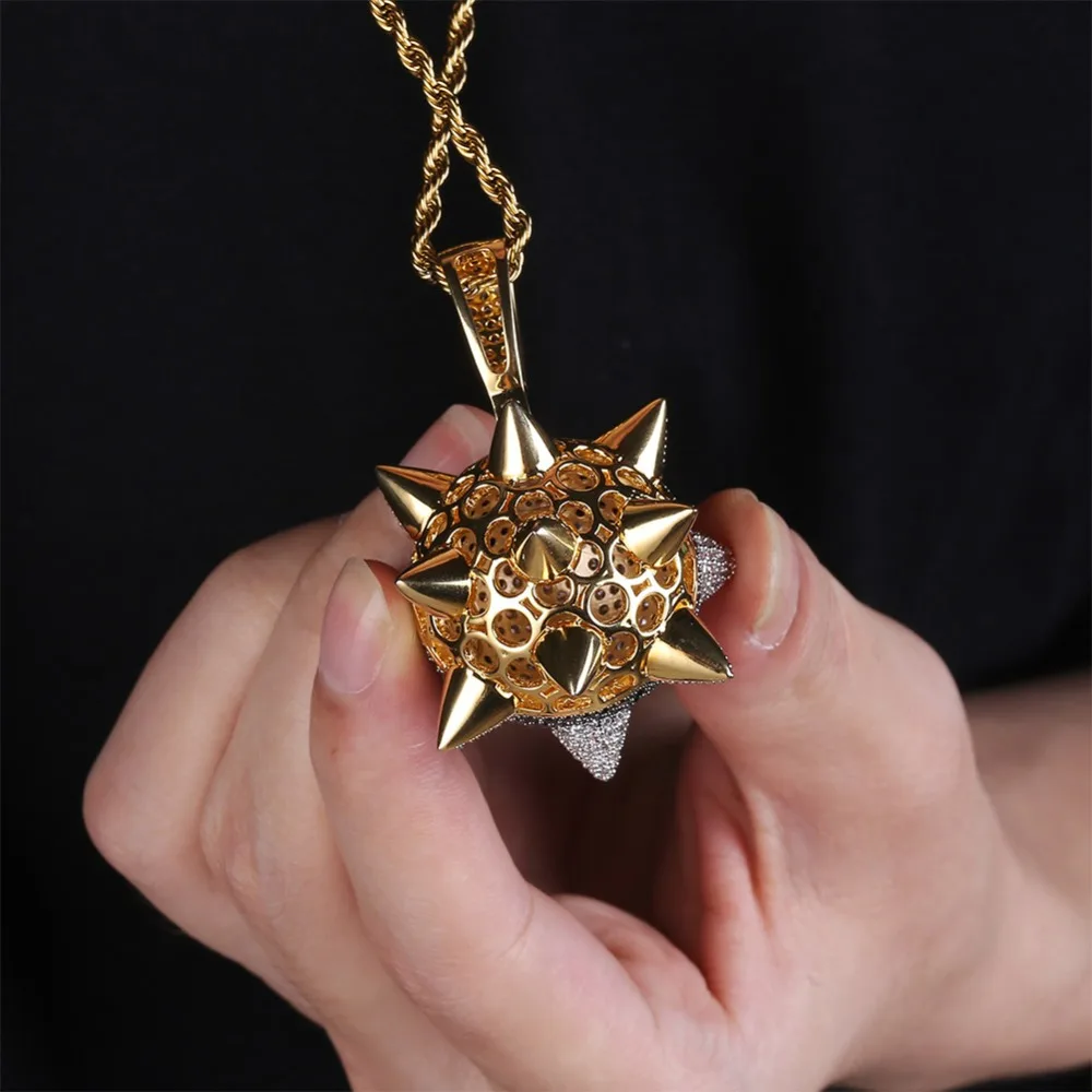 JINAO, новинка, ожерелье с кулоном, в стиле хип-хоп, ювелирное изделие, цифра 8, ожерелье с шариком, золотого цвета, кубический циркон, подарок для мужчин и женщин