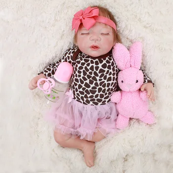 

Reborn baby doll toys 19"46cm silicone reborn baby dolls toys for child xmas gift Bebes reborn realista bonecas