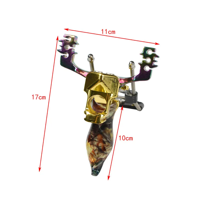 1 шт. Рогатка катапульта для охоты мощный эластичный алюминиевый сплав с резиновой лентой для обучения стрельбе аксессуары для стрельбы из лука