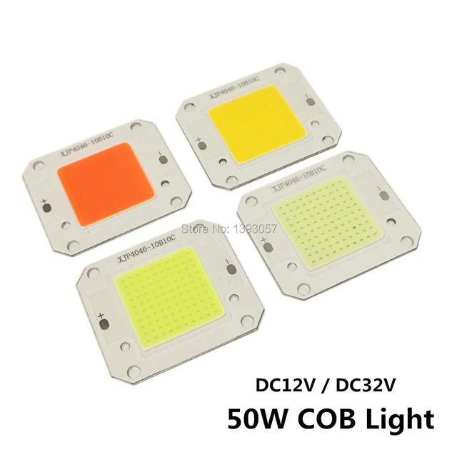 2PCS LED COB Chip 50W 110V White Light Engine Integrated Smart IC Driver  for floodlight