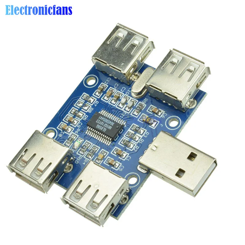 DC 5V usb-хаб USB2.0 Hub концентратор 4-муфтовый стыковочный USB плата расширения Модуль четыре порта USB расширения Интерфейс