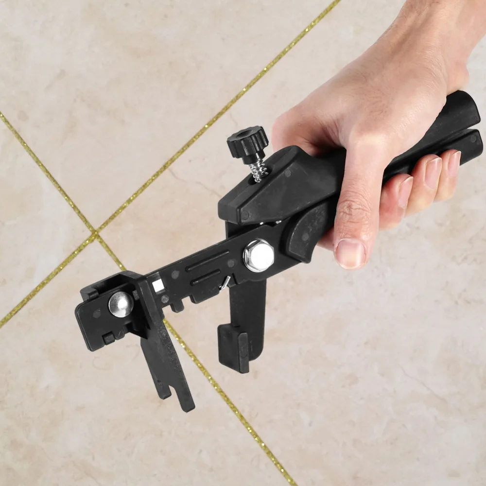

1Pc Adjustable Tile Locator Durable Black Floor Pliers Locator Leveling System Tiling Installation Tools