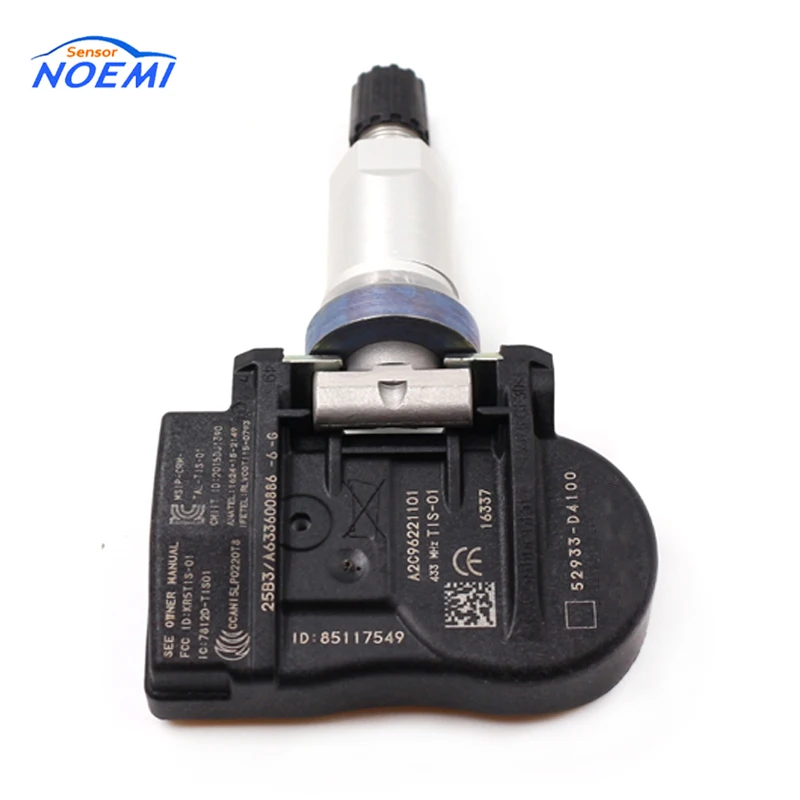 YAOPEI 4pcs 52933-D4100 433MHZ TPMS Tire Pressure Monitoring Sensor For Hyundai Kia NIRO Optima Sportage Sorento 52933D4100