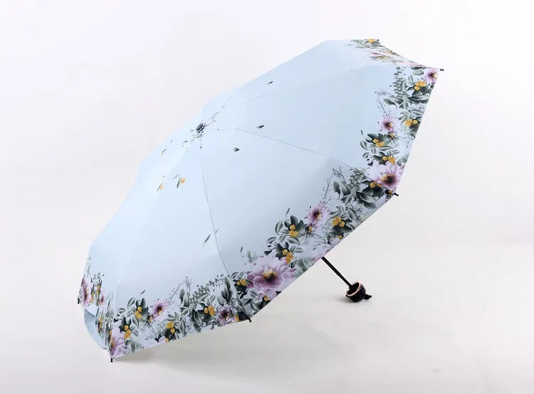 Маленький цветочный женский зонтик 8K женский зонт от солнца женский зонтик от дождя для дам анти-УФ 5 складной дорожный Зонт Paraguas
