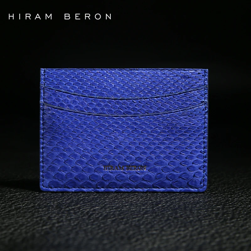 Hiram Beron держатель для карт со змеиным узором унисекс Бесплатный индивидуальный