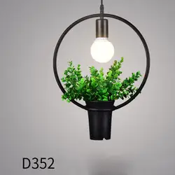 Новая простая железная Люстра для растений, железная лампа, геометрическое освещение для растений, для паба, музыкального ресторана SF66