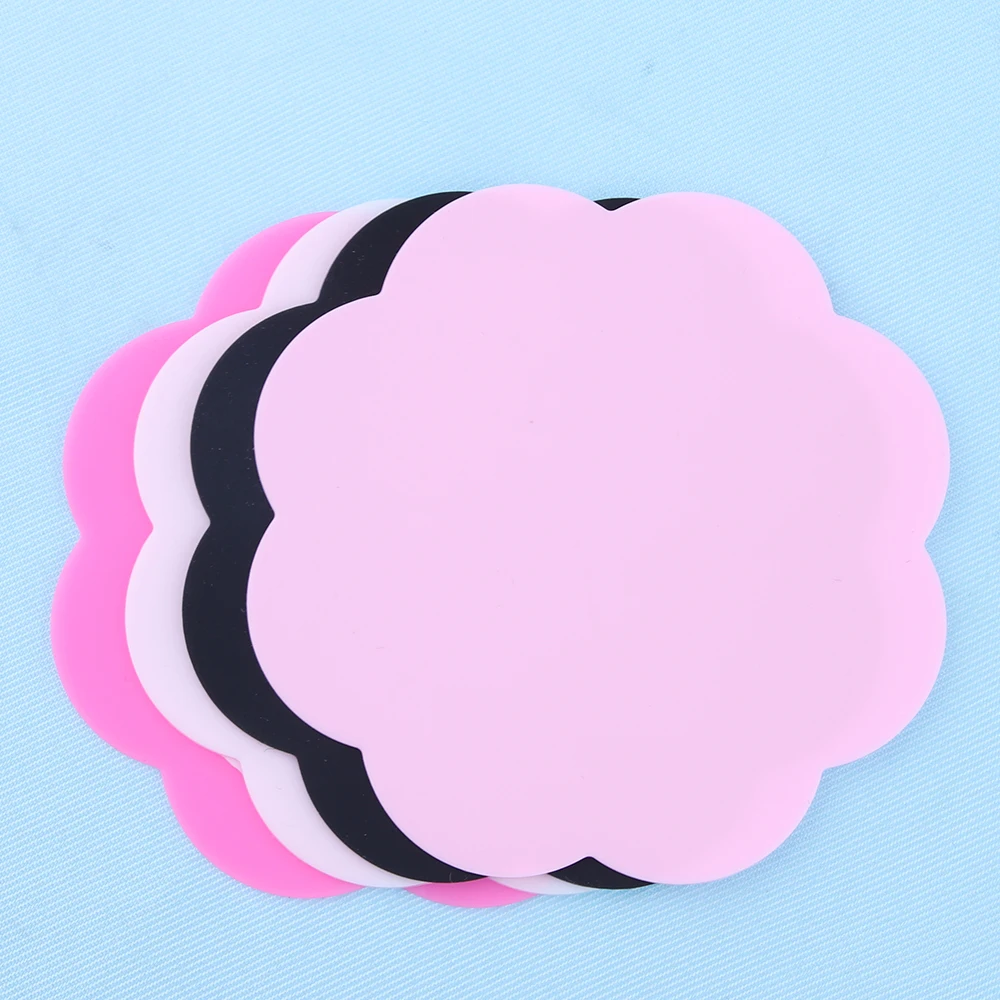 

2PCS/Set Fashion Women DIY Washable Nail Stamp Pads Nail Tool Beauty Hot Silicone Paint Palette Mat Butterfly Plum Blossom