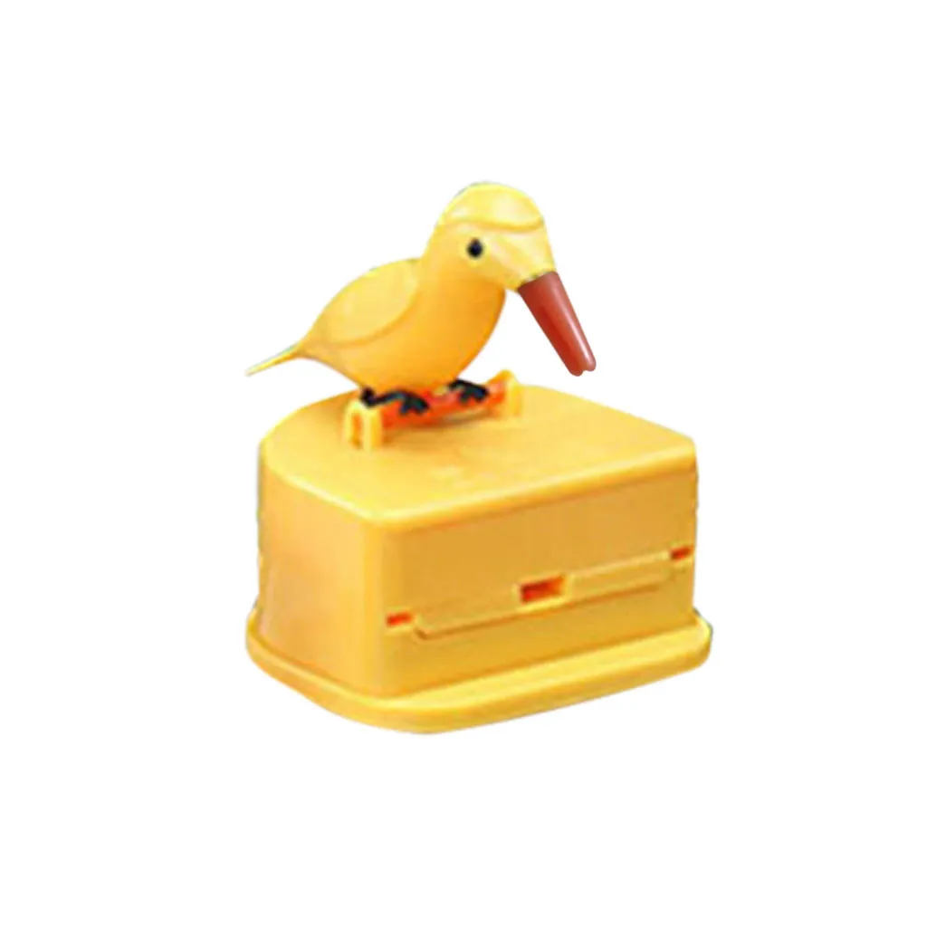 Toothpick Holder Dispenser Cute Bird Hummingbird Toothpick Dispenser Gag Gift Cleaning Teeth Table Decoration Toothpick Box - Цвет: A