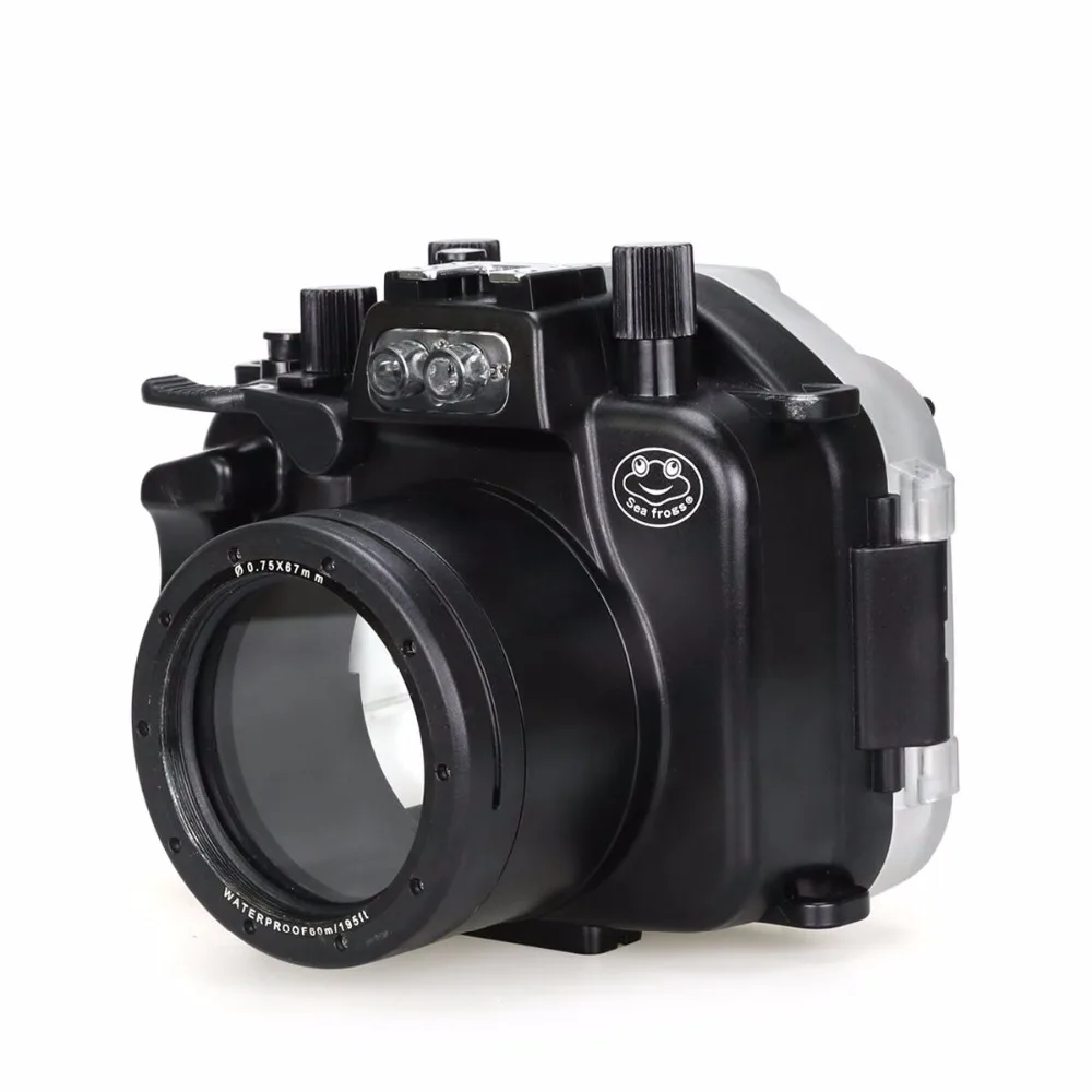 

Seafrogs 40m/130ft Waterproof Underwater Camera Housing Case for Canon EOS M5 22mm
