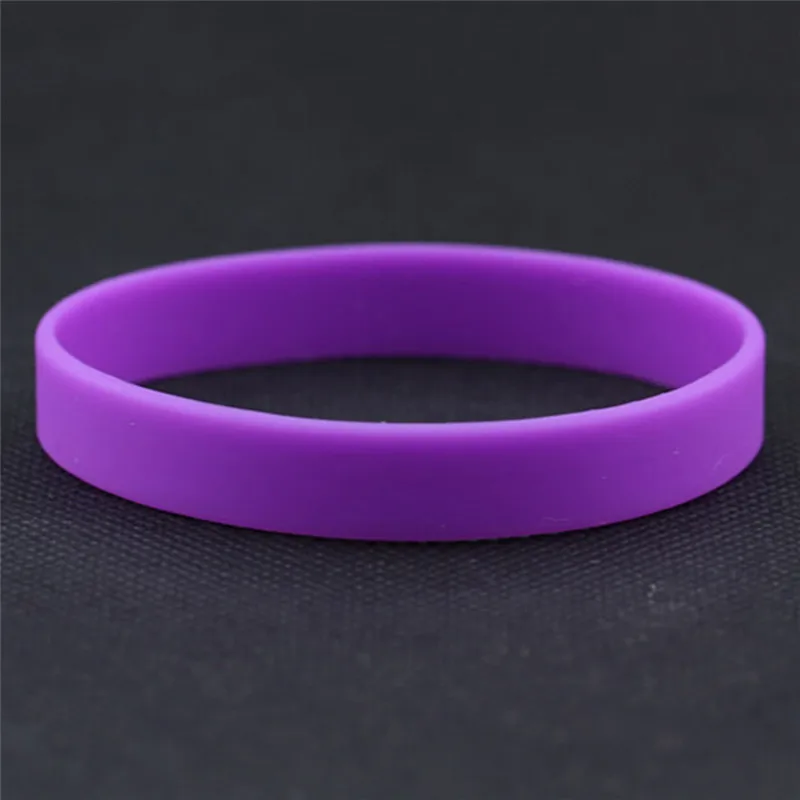 Wholesale Silicone Rubber Wristband Flexible Wrist Band Cuff Bracelet Sports Casual Bangle For Women Men Bracelets & Bangles classic Bracelets & Bangles