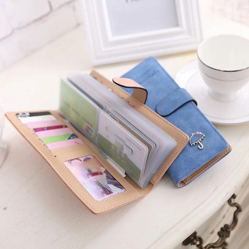 

Fashion Umbrella 55 Cards Position Credit Card Holders Large Capacity Women Card Wallet Long Female ID Card Purse Wallet