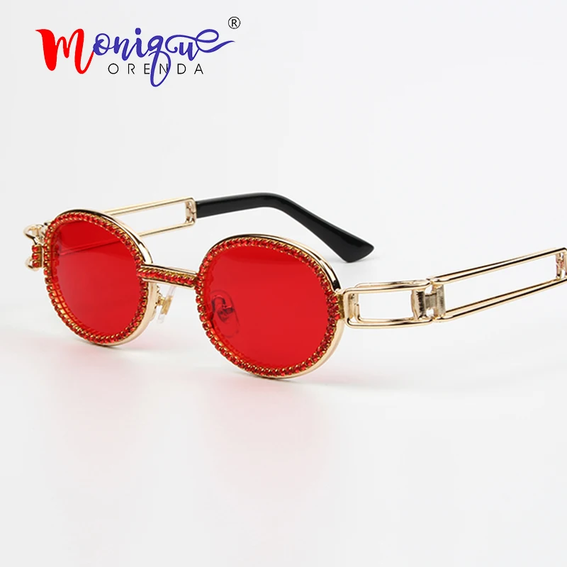2019 Small oval sunglasses women vintage steampunk sun glasses men clear lens rhinestone anti blue rays eyeglasses oculos 2019 Small oval sunglasses women vintage steampunk sun glasses men clear lens rhinestone anti blue rays eyeglasses oculos