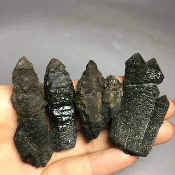 

79g 4pcs Natural rare rough mineral Skeletal calcite quartz crystal specimens