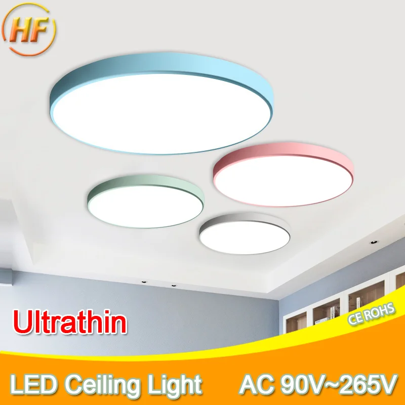 

LED Ceiling Light Modern Panel Lamp Lighting Fixture Living Room Bedroom Kitchen Surface Mount Flush Remote Control