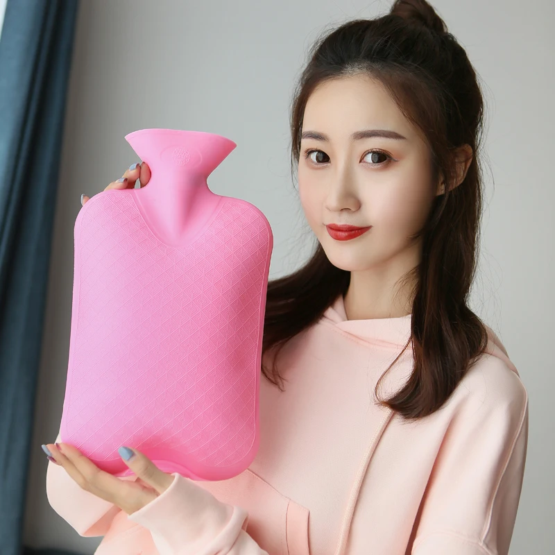 

2000ml Hot Water Bottle High Density PVC Explosion-proof Hot Water Pack Bag Health Care Warm Palace Warm Waist Hand Warmers Bags