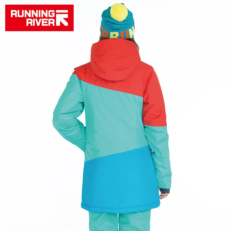 RUNNING RIVER Brand Women Snowboard Jackets For Winter Warm Mid-thigh Outdoor Sports Clothing Sport Jacket #A6042