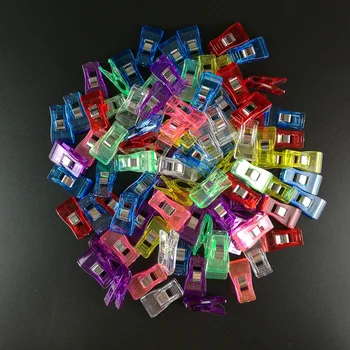 

10Pcs 3.3*1.8cm Plastic Holder for DIY Patchwork Fabric Quilting Craft Sewing Knitting Suspender Clip High Quality