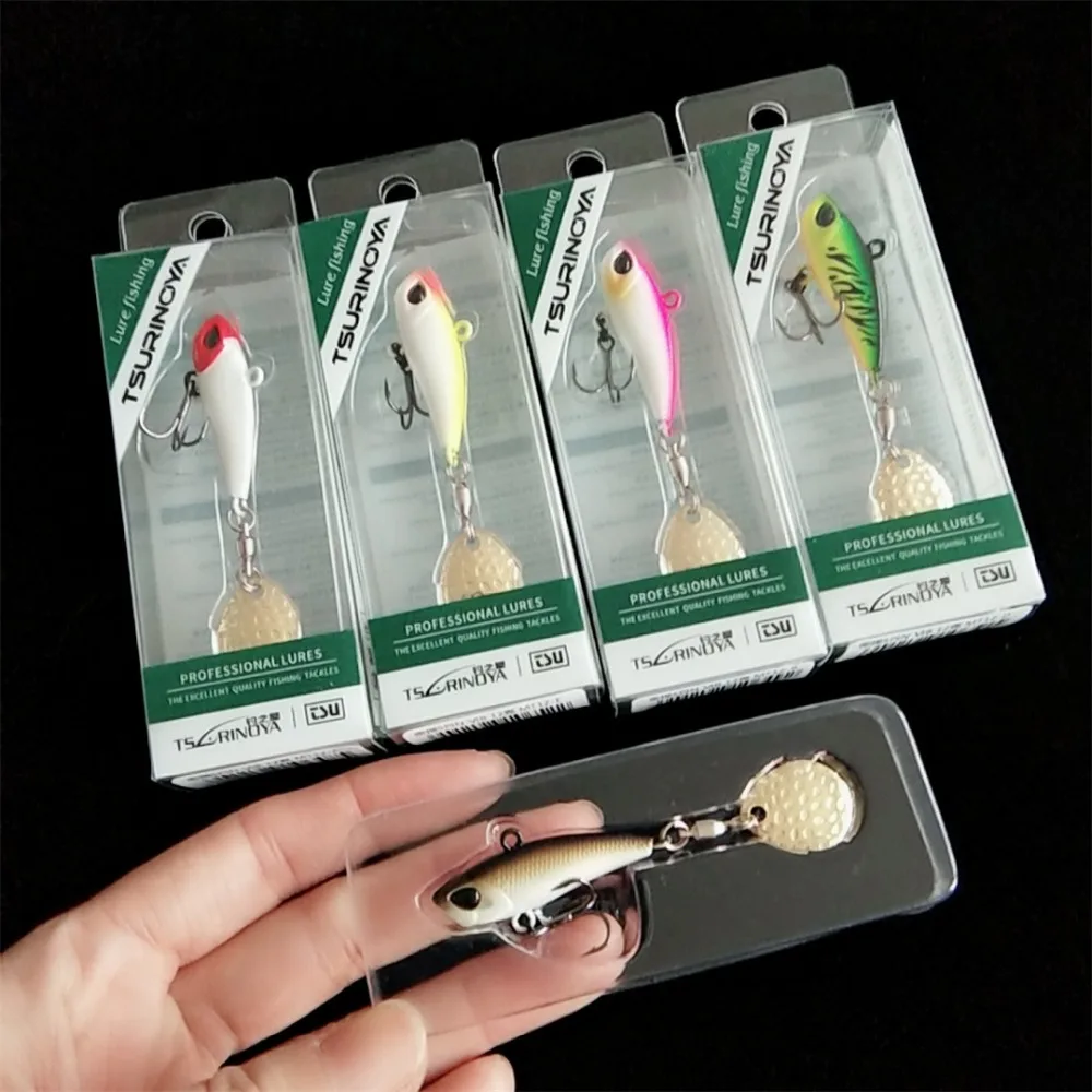 Tsurinoya 5 шт. новый металлический мини ВИБ с ложкой рыболовная приманка 12 г