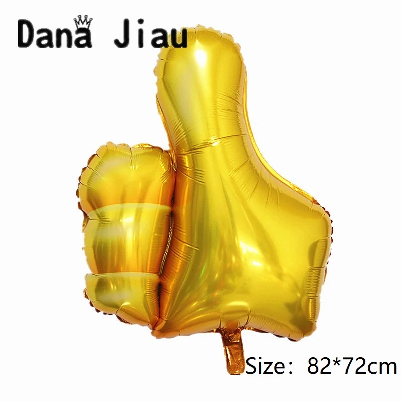 82*72 см большой золотой палец воздушный шар с днем рождения украшения школы Выпускной дети рекомендуют День матери подарок