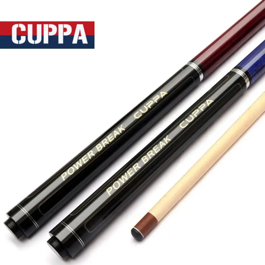 

Cuppa Break Punch & Jump Cues 138cm Length Red Blue Two Colors Billiard Stick Professional Black Billiard Kit China 2019
