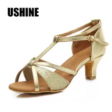 Золотой каблук 7 см/5 см; туфли для латинских танцев; женские туфли для танго сальсы бальных танцев; Zapatos De Baile Latino Mujer; 255;