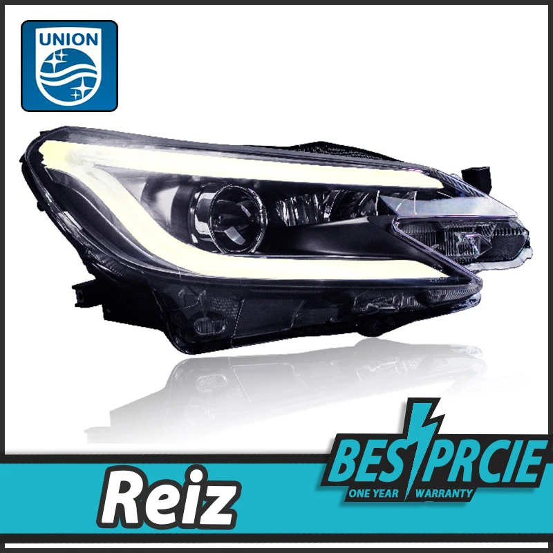 UNION Car Styling HeadLamp for Toyota Reiz Mark X LED Headlight 2013-2016 Reiz LED DRL H7 D2H Hid Option Angel Eye Bi Xenon Beam передний верхний левый рычаг toyota mark 2 санкт петербург