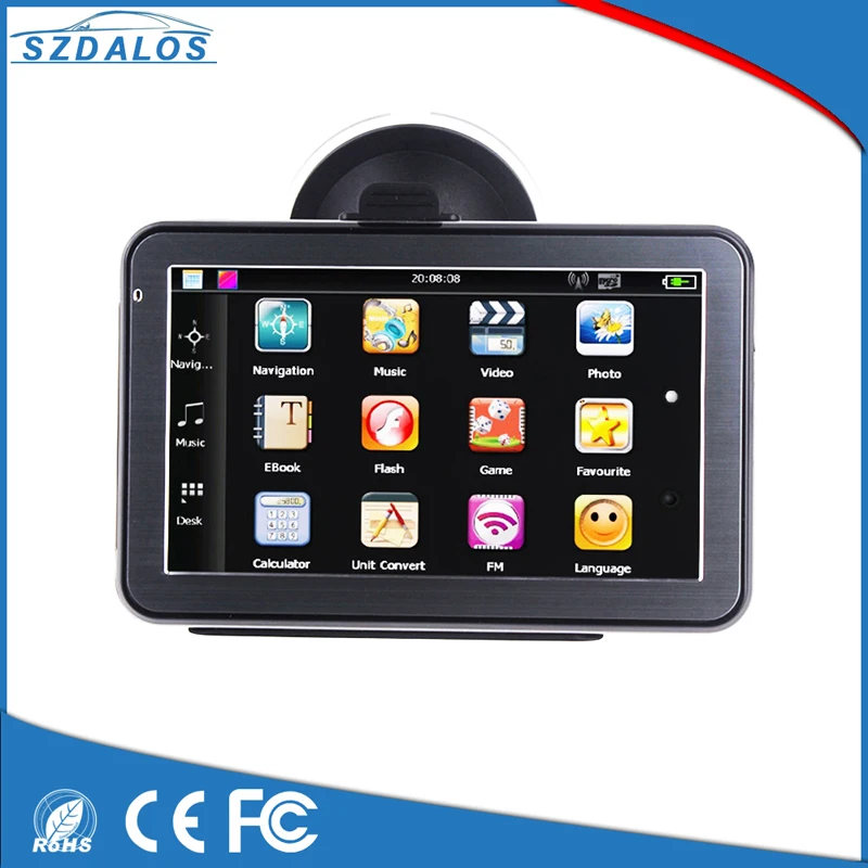 

Gps car universal navigation free map touch screen multiple languages available in multiple sizes for car for parking monitor