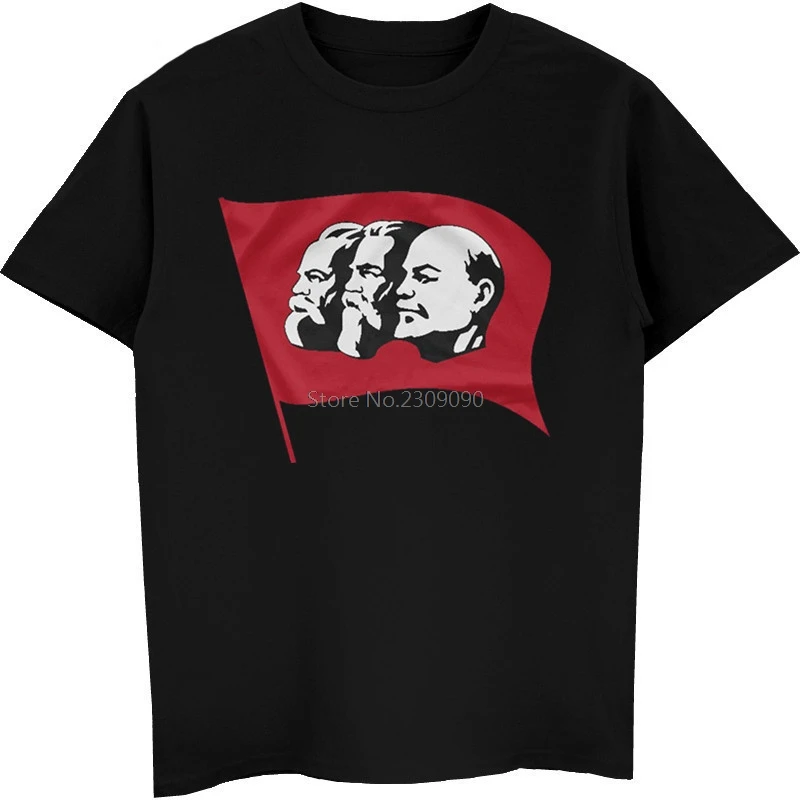

The Great Communist T-shirt Men CCCP Marx Engels Lenin T Shirt Casual Cotton Short Sleeve Shirt Hip Hop Tees Tops Harajuku
