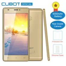Cubot H3 Original MT6737 Quad Core Android 7.0 5.0 Inch 3G RAM 32G ROM Fingerprint Celular Dual Rear Camera 6000mAh Mobile phone