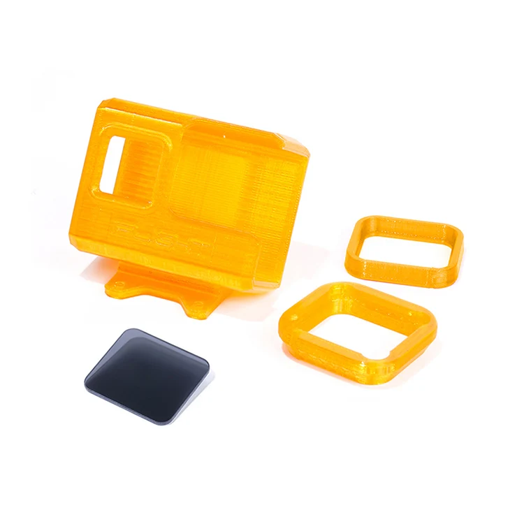 IFlight 3D чехол из термопластика с принтами Камера протектор/держатель 30 °, полностью закрытый корпус с двумя с ND8 фильтр для Gopro Hero 5/6/7 для FPV XL/XL Lowrider V3 - Цвет: Оранжевый
