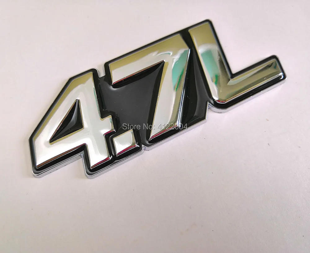 4.0L 4.6L 4.7L энергетическая Эмблема багажника Наклейка для AUDI Skoda BMW CHEVROLET FORD HYUNDAI KIA MAZDA